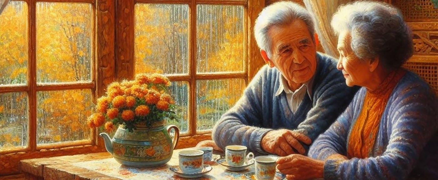 dos personas mayores hablando de como solucionas su sobreendeudamiento